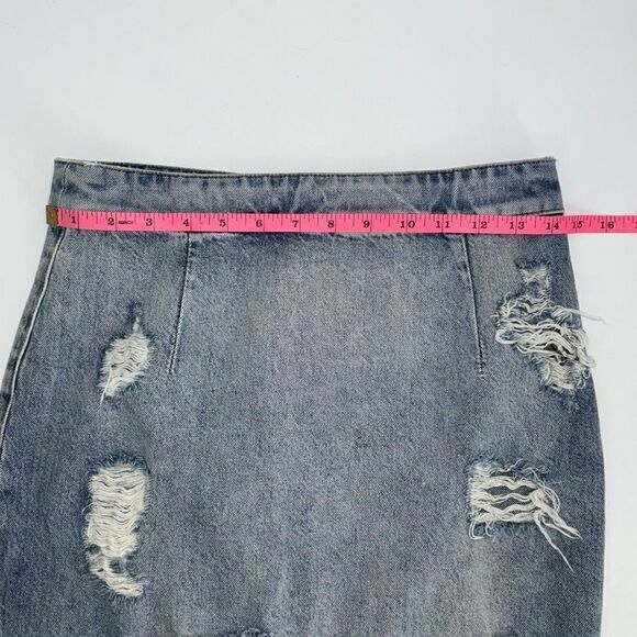 IRO distressed denim skirt Size Small - Picture 8 of 12